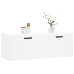 Armoire murale blanc 100x36,5x35 cm bois d'ingénierie 