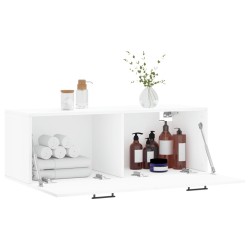 Armoire murale blanc 100x36,5x35 cm bois d'ingénierie 