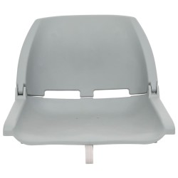 Ensemble de sièges de bateau pliables lot de 4 gris 