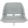 Ensemble de sièges de bateau pliables lot de 4 gris 