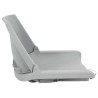 Ensemble de sièges de bateau pliables lot de 4 gris 