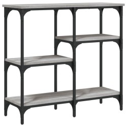 Table console sonoma gris 80x29x75 cm bois d'ingénierie 