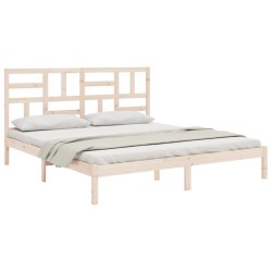 Cadre de lit sans matelas bois massif 180x200 cm 