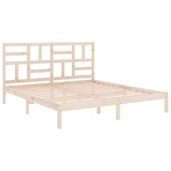 Cadre de lit sans matelas bois massif 180x200 cm 