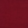 Chaise de relaxation avec tabouret Rouge bordeaux Velours 