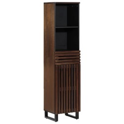 Buffet marron 38x34x160 cm bois massif de manguier 