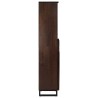 Buffet marron 38x34x160 cm bois massif de manguier 