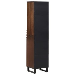 Buffet marron 38x34x160 cm bois massif de manguier 