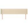 Tête de lit avec oreilles Crème 203x16x78/88 cm Tissu 