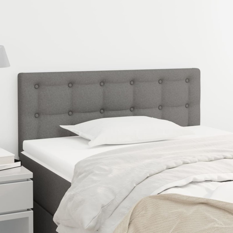 Tête de lit Gris foncé 100 x 5 x 78/88 cm Tissu Tête de lit Gris foncé 100 x 5 x 78/88 cm Tissu