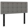Tête de lit Gris foncé 100 x 5 x 78/88 cm Tissu 