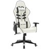 Chaise de jeu Blanc et noir Cuir artificiel 