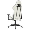 Chaise de jeu Blanc et noir Cuir artificiel 