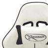 Chaise de jeu Blanc et noir Cuir artificiel 