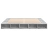 Cadre de lit sans matelas gris béton 180x200 cm 