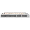 Cadre de lit sans matelas gris béton 180x200 cm 
