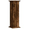 Support pour plantes chêne fumé 33x33x100 cm bois d'ingénierie 