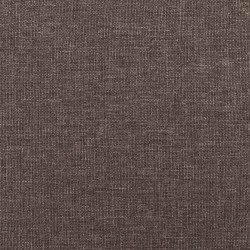 Chaise de relaxation avec repose-pied Taupe Tissu 