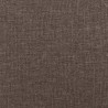 Chaise de relaxation avec repose-pied Taupe Tissu 