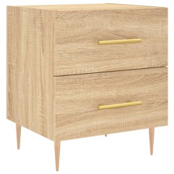 Table de chevet chêne sonoma 40x35x47,5 cm bois d’ingénierie 