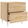 Table de chevet chêne sonoma 40x35x47,5 cm bois d’ingénierie 