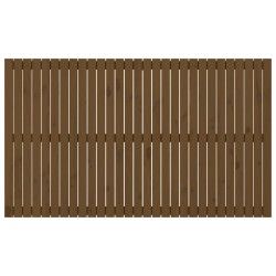 Tête de lit murale Marron miel 185x3x110 cm Bois massif de pin 