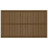 Tête de lit murale Marron miel 185x3x110 cm Bois massif de pin 
