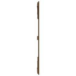 Tête de lit murale Marron miel 185x3x110 cm Bois massif de pin 