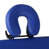Table de massage pliable Bleu 2 zones avec cadre en bois 