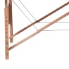 Table de massage pliable Bleu 2 zones avec cadre en bois 