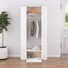 Armoires de couloir 2 pcs blanc Bois d'ingénierie 