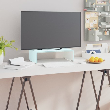 Meuble TV/Support pour moniteur 40x25x11 cm verre vert 