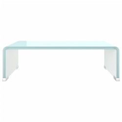 Meuble TV/Support pour moniteur 40x25x11 cm verre vert 