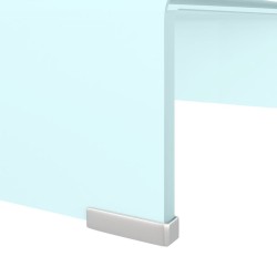 Meuble TV/Support pour moniteur 40x25x11 cm verre vert 
