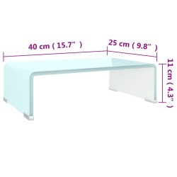 Meuble TV/Support pour moniteur 40x25x11 cm verre vert 