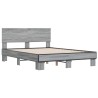 Cadre de lit sans matelas sonoma gris 140x200 cm 