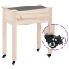 Roues pour jardinière 4 pcs noir 8x3,5x8 cm fer 