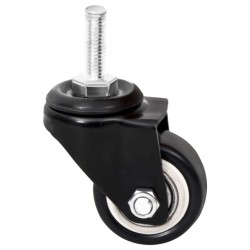 Roues pour jardinière 4 pcs noir 8x3,5x8 cm fer 