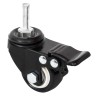 Roues pour jardinière 4 pcs noir 8x3,5x8 cm fer 