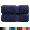 Serviettes d'invité de qualité sup. SOLUND 2 pcs bleu marine 