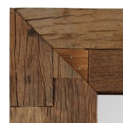 Miroir Bois de récupération massif 50 x 50 cm   