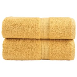Serviettes d'invité de qualité supérieure SOLUND 2 pcs doré 