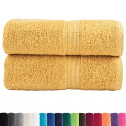 Serviettes d'invité de qualité supérieure SOLUND 2 pcs doré 