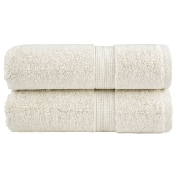 Serviettes d'invité de qualité supérieure SOLUND 2 pcs crème 