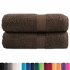 Serviettes d'invité de qualité supérieure SOLUND 2 pcs marron 
