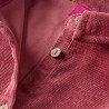 Robe enfants à manches longues velours côtelé rose ancien 140 