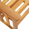 Chaises de jardin avec table à thé et coussins Acacia solide 