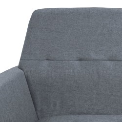 Fauteuil gris clair acier et tissu 