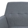 Fauteuil gris clair acier et tissu 