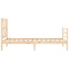Cadre de lit sans matelas bois massif 